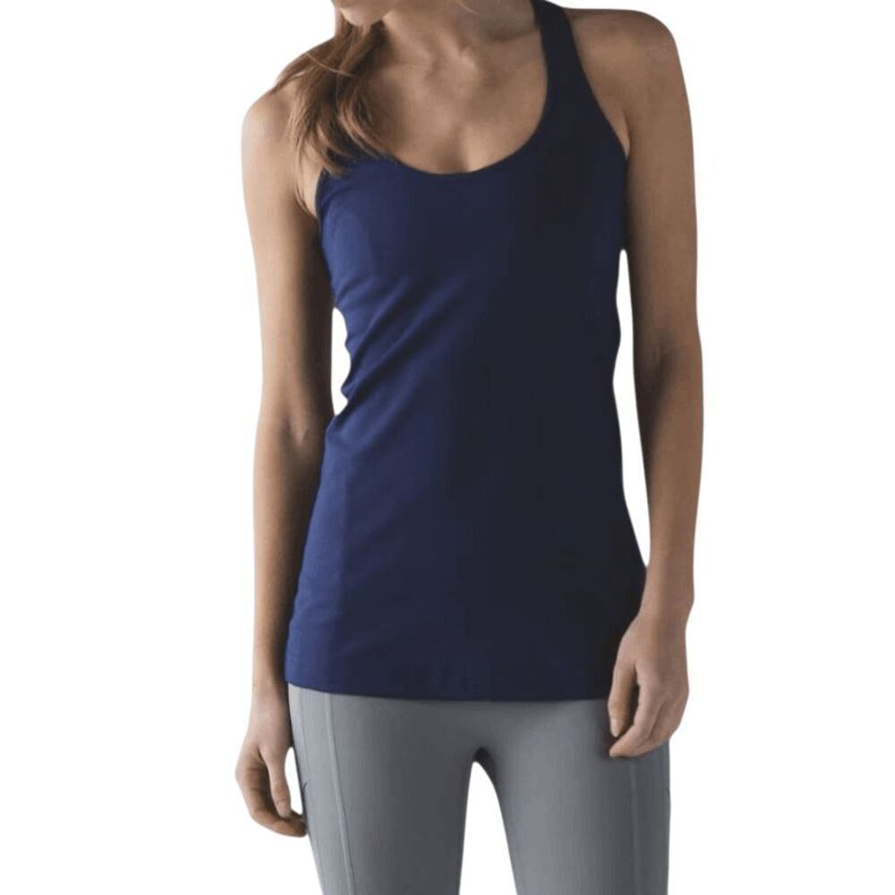 LULULEMON ATHLETICA Cool Racerback Tank in Midnight Navy Size 4